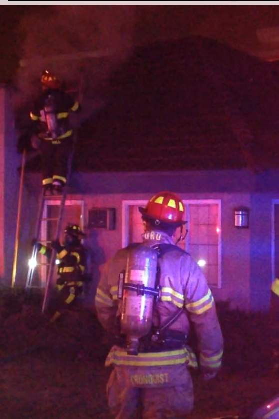 Kelowna motel pool house fire - image