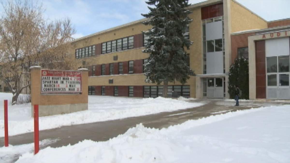A file image of Sheldon Williams Collegiate in Regina.