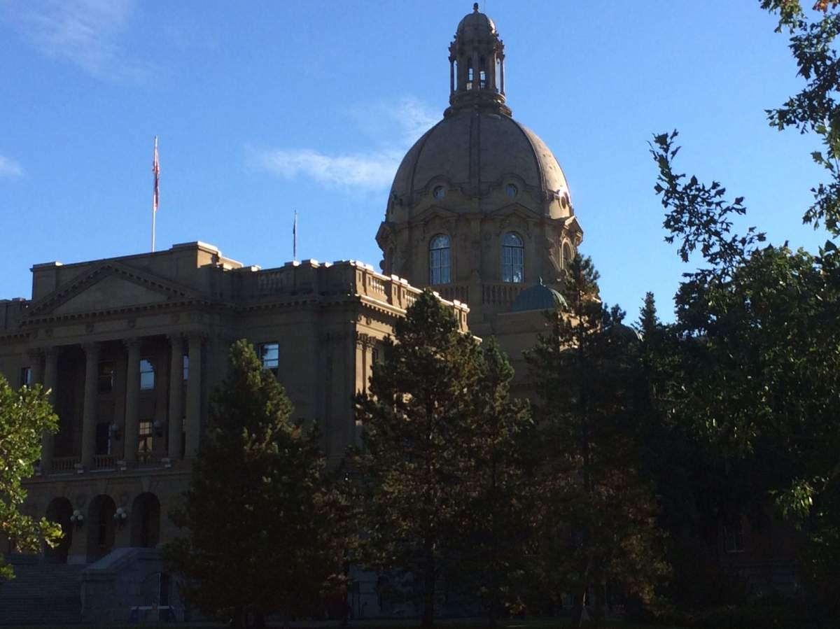 The Alberta legislature in Edmonton.