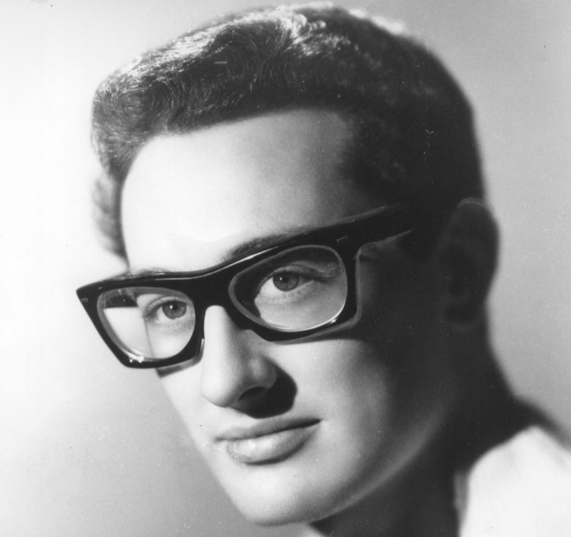 American rock and roll singer, songwriter and guitarist, Buddy Holly is shown at an unknown location in this 1959 file photo.