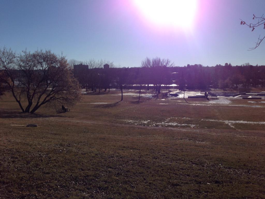 People out for a morning stroll Sunday in Victoria Park along the South Saskatchewan River come across the body of a dead man.