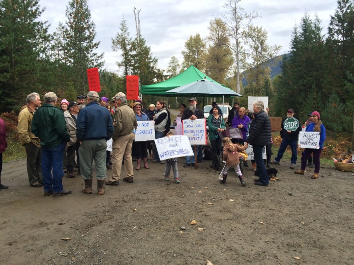 In September 2014 Cherryville residents set up a blockade to try and prevent work from going ahead on a logging road. 