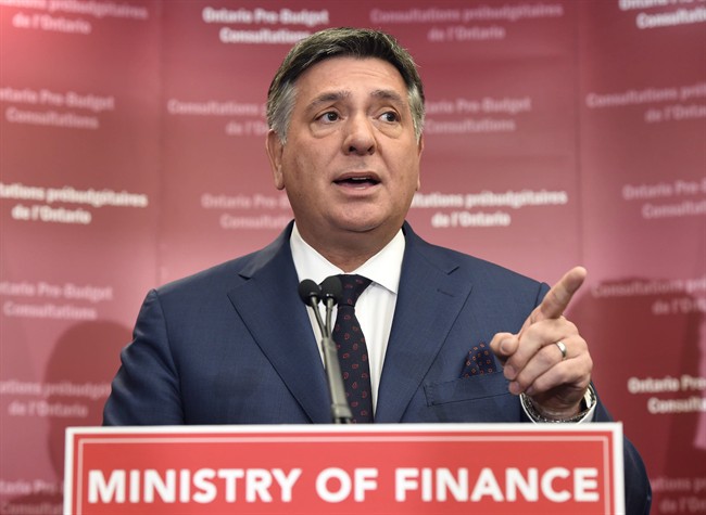 Ontario Finance Minister Charles Sousa, pictured January 23, 2015, is encouraging people to submit ideas for the upcoming budget.