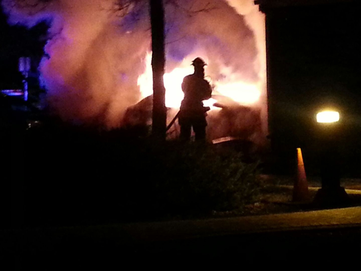 Kenaston Boulevard crash Winnipeg flaming car