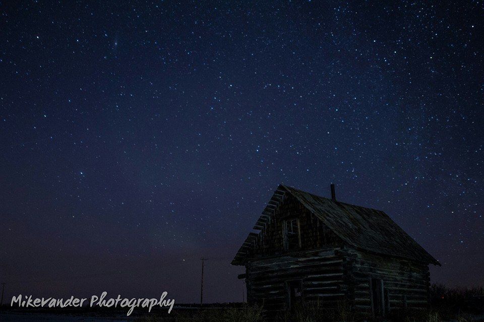 Photo of the night sky near Elk Point, Alberta. March 7, 2015.