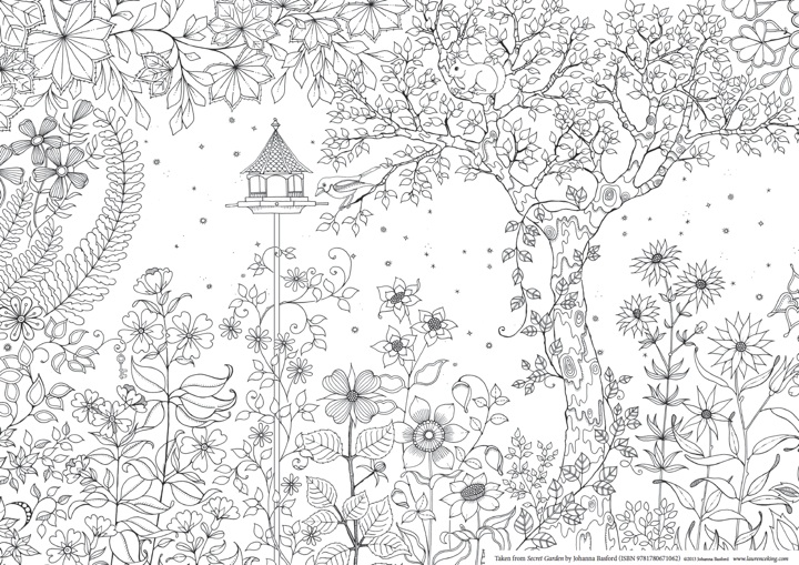 A printable colouring page from Secret Garden by Johanna Basford.