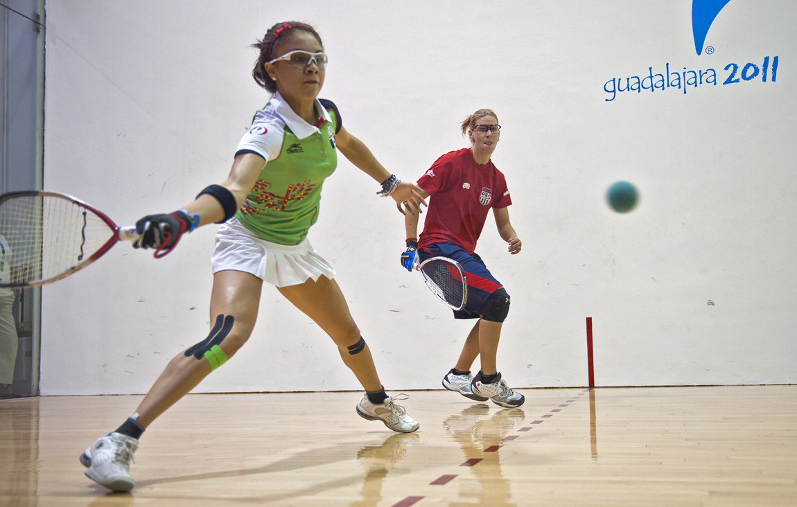 A racquetball match at the 2011 Pan Am Games