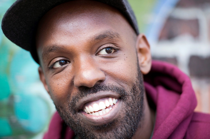 Rapper Shad is shown in an interview with The Canadian Press in Toronto on Thursday October 17, 2013. 