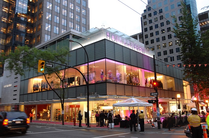 Holt Renfrew Launch Party in Vancouver at Pacific Centre, Holt Renfrew Store in Vancouver, British Columbia, Canada.