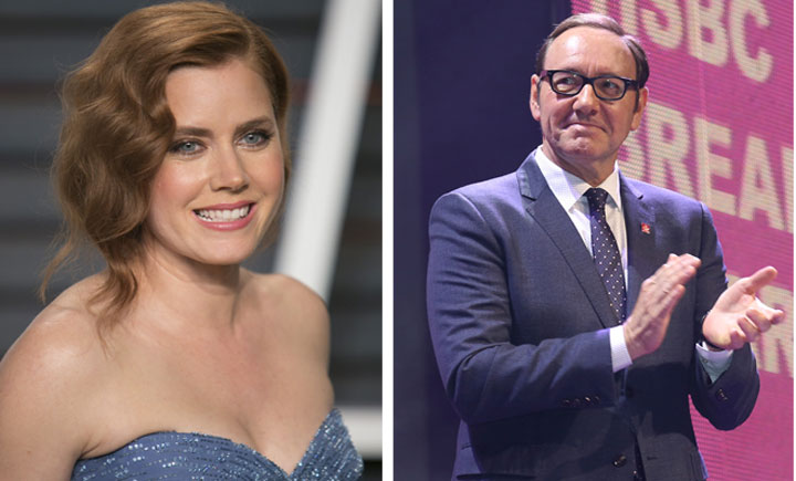 Amy Adams and Kevin Spacey will be in Montreal this summer working on separate projects.