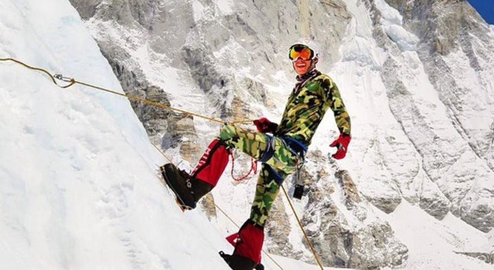 Dan Fredinburg, pictured on Mt. Everest.