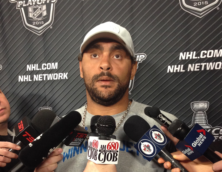 Dustin Byfuglien Winnipeg Jets MTS Centre NHL Playoffs