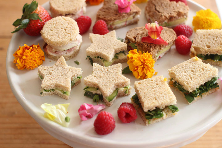 This April 6, 2015 photo shows Mother's Day tea sandwiches in Concord, N.H.