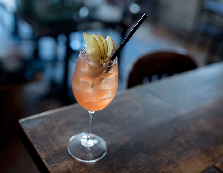 The harvest sangria, a cocktail at Emily Ienzi's Ottawa restaurant Two Six Ate, is shown on Saturday, April 11, 2015.