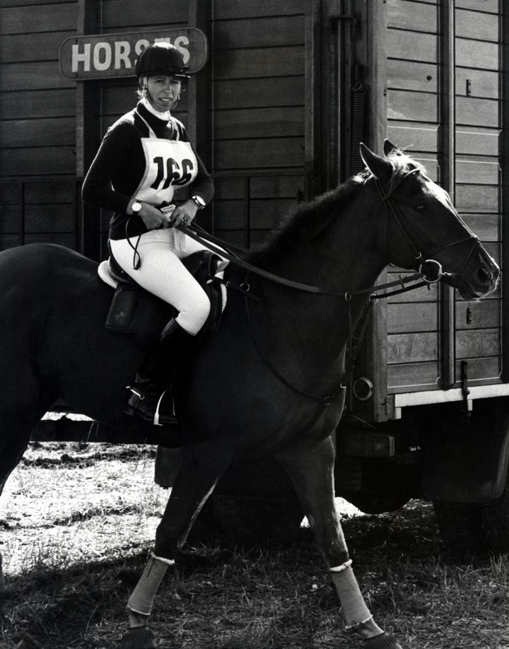 Princess Anne during Wyle Horse Trials at Wilshire in London, England, Great Britain.