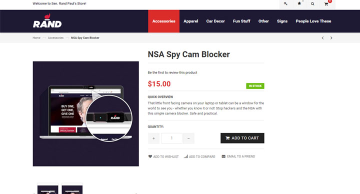Rand Paul wants you to buy game of cornhole, other strange items - image