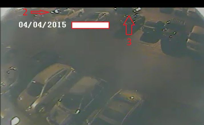 Witness vehicle blocked by suspect vehicle