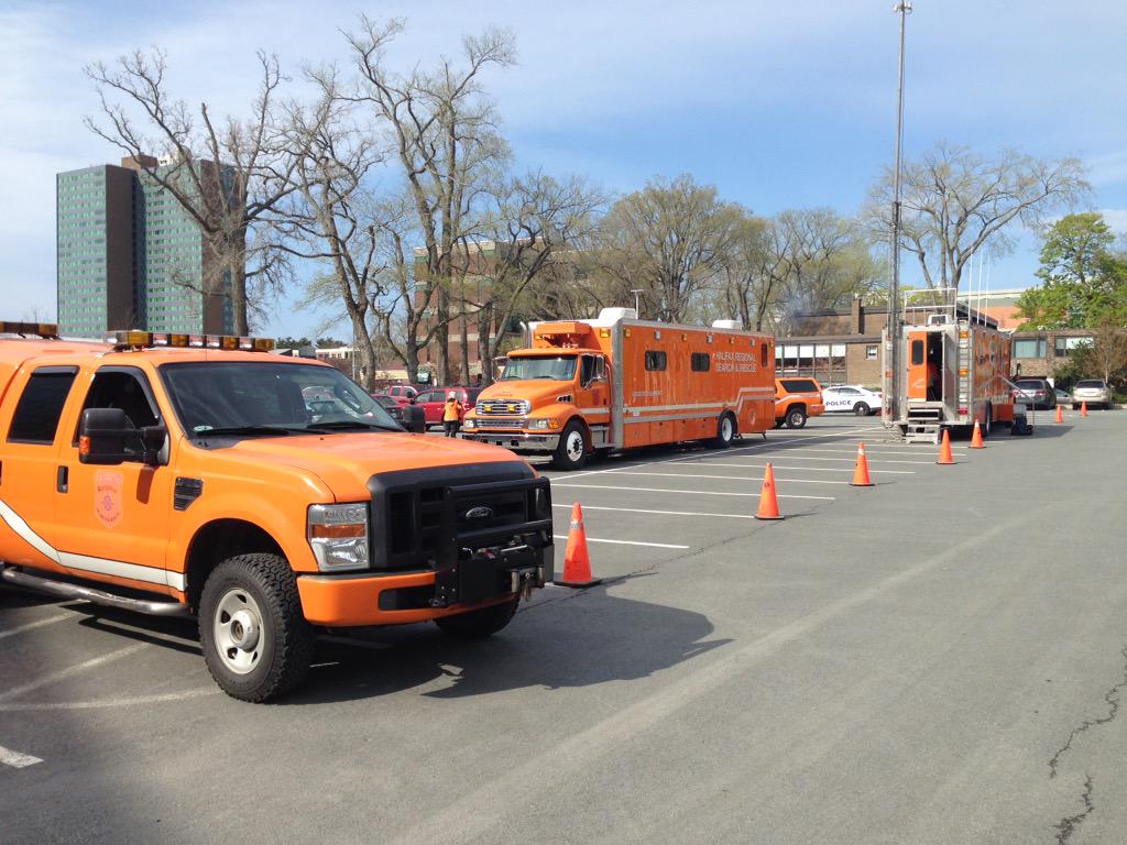 Police say a ground search was conducted on Sunday in the vicinity of Tower Road and Point Pleasant Park after a person believed to be a male called 911 requesting help.