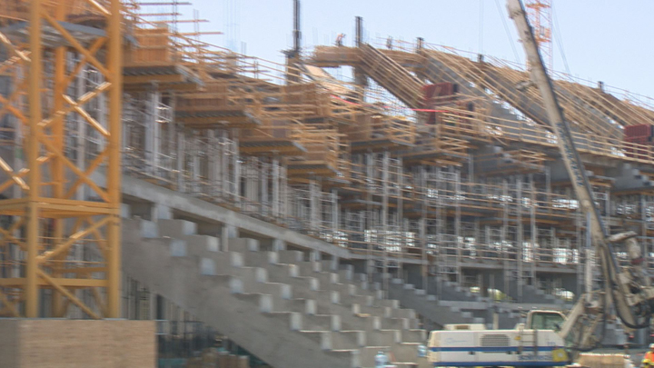 So far, construction of the new stadium is around 41 per cent complete with 270 workers on-site. By August there will be close to 350 workers.