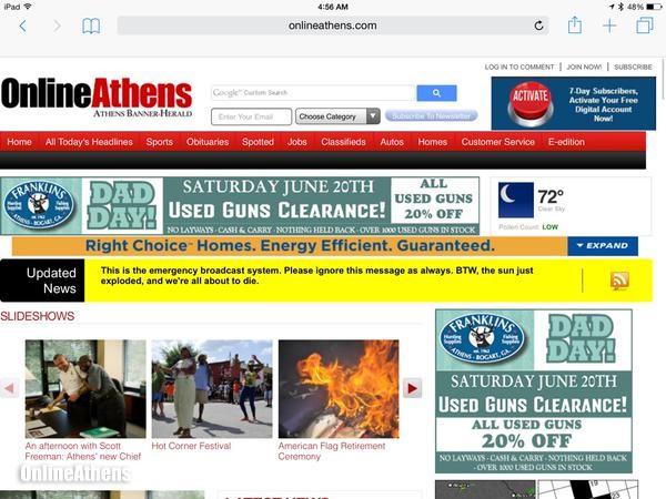 ‘BTW, the sun just exploded and we’re all about to die,’ and other things that were fake online this week - image