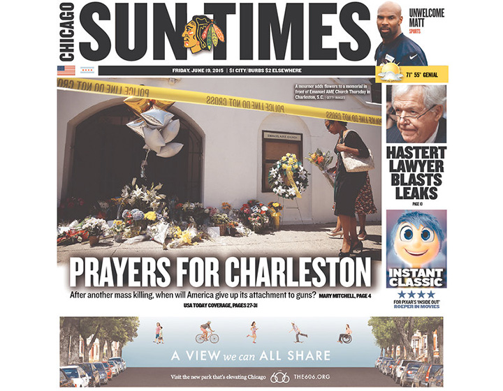 PHOTOS: Newspaper front pages day after Dylann Roof’s capture - image