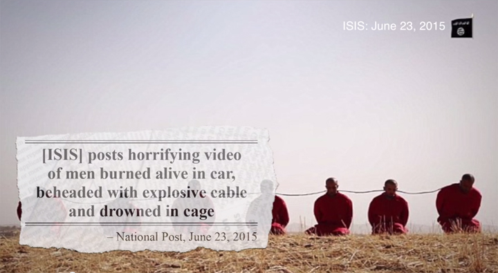 A screenshot of the Conservative’s attack ad “Justin Trudeau on ISIS” released on June 25. Credit: Conservative Party of Canada / YouTube