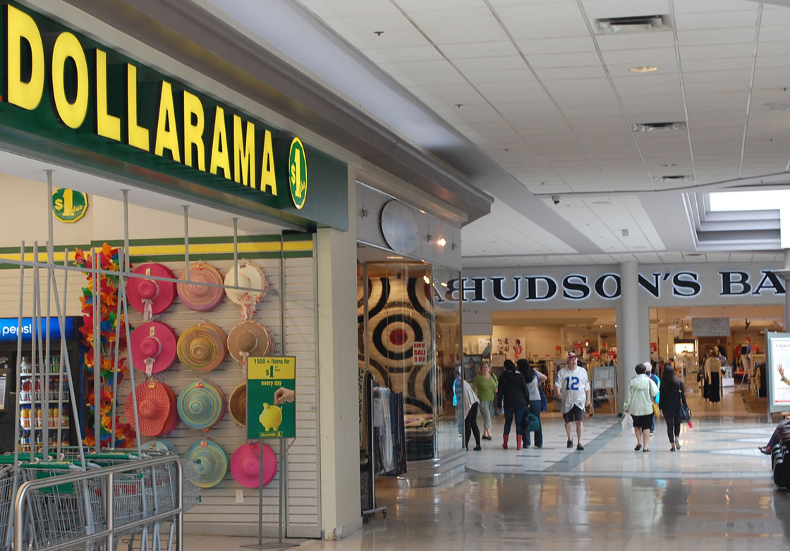 Dollarama and other discount chains are thriving at the low end, while HBC has successfully pivoted into a higher-end retailer. "They're out of the middle," one expert says.
