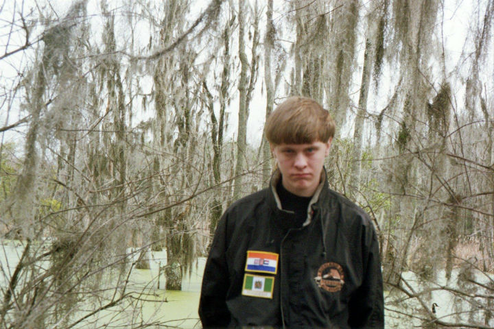 A photo of Charleston church shooting suspect Dylann Roof, 21, posted on Facebook.