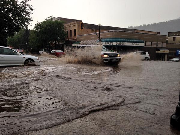 The storm caused a lot of flooding in Nelson.
