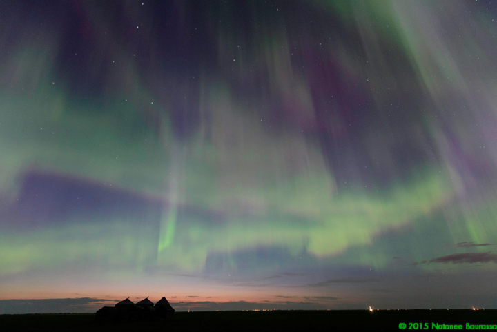 Aurora light west of Regina, Saskatchewan.