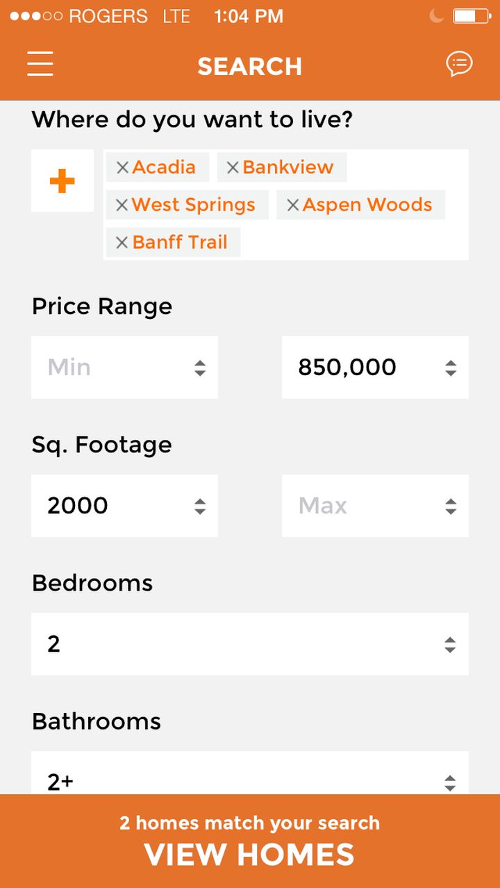 Pocket Homes app allows you to search for homes in the Calgary area much like you search for love on Tinder.