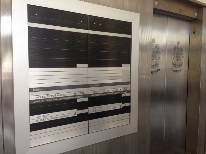 Full list of tenants currently at former Canada Post building on Graham Avenue.