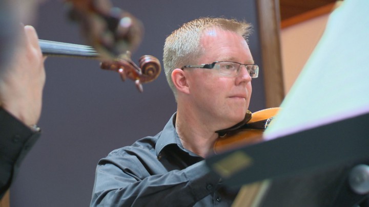 Geoff Cole, Marla Cole’s husband, who is also part of the Amati Quartet.
