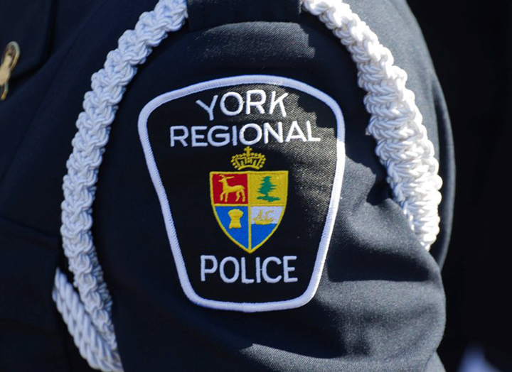 A file photo of a York Regional Police patch. 