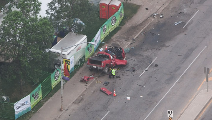 A teen has been killed after a crash on 19th Street East in downtown Saskatoon.