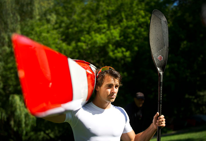 Adam van Koeverden is photographed at the Burloak Canoe Club in Oakville, Ont.