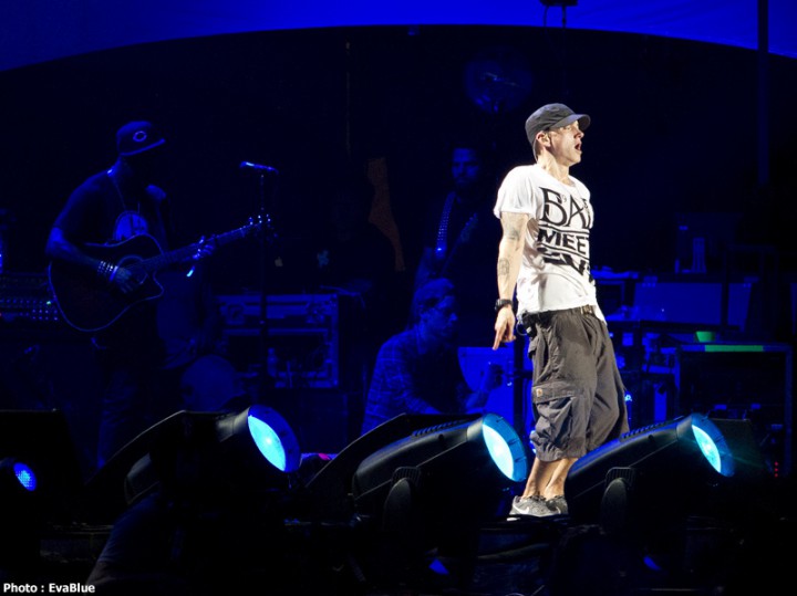 Rapper Eminem wowed the crowd at Osheaga in 2011.
