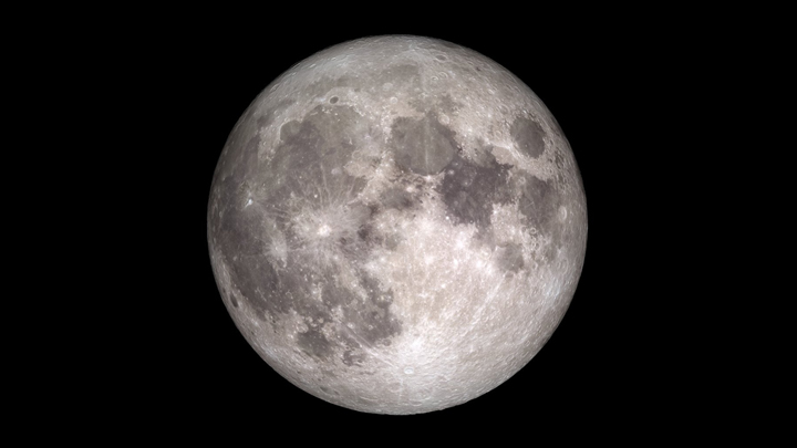 The full moon presents just a little more and a little less of itself over the year.