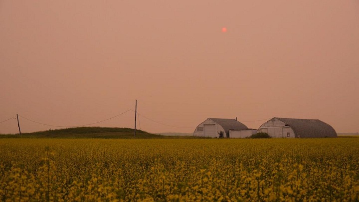 Smoke Haze Manitoba sky weather