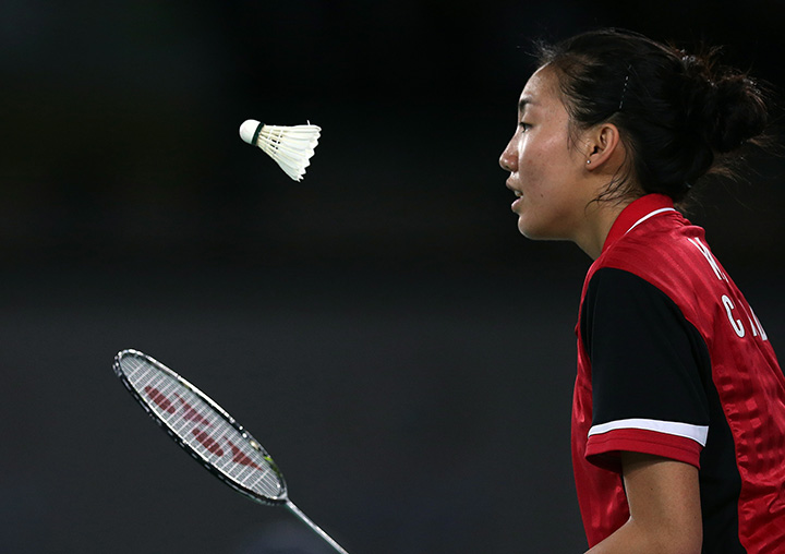 Canada's Michelle Li pictured on Aug. 3, 2014. 