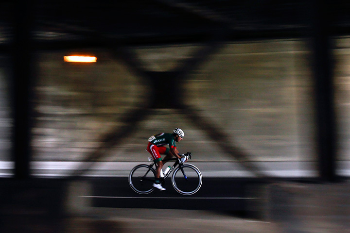 Mexico’s Ignacio Prado competes during the men’s road race cycling final at the Pan Am Games in Toronto on Saturday, July 25, 2015.