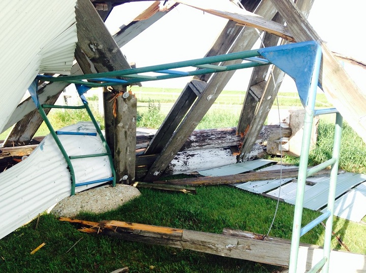 The Shamrock Drive-In in Killarney was hit by severe weather a few weeks ago.