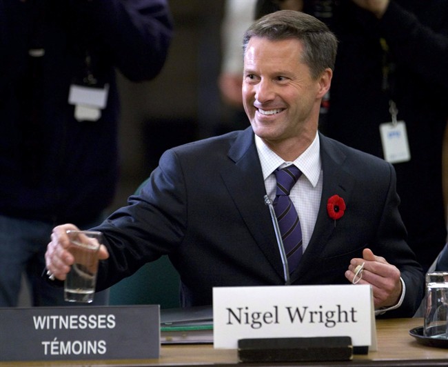 File photo of Nigel Wright on Parliament Hill in Ottawa, Tuesday, Nov.2, 2010.