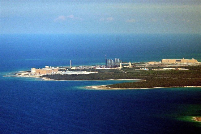 An aerial view of the Bruce Power nuclear generating station in Kincardine, Ont., on August 16, 2003.