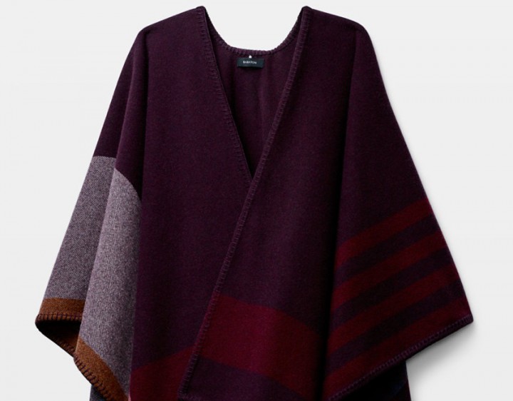 Babaton archie poncho in cardamon/sphinx