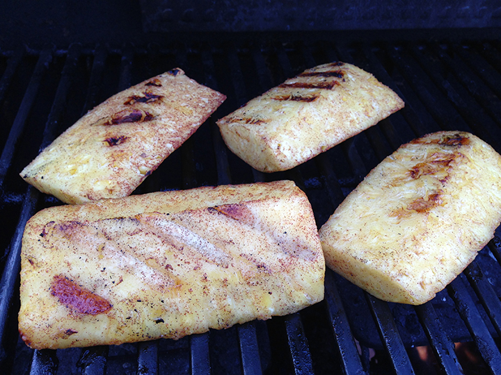 Mike Le Couteur’s sweet pineapple BBQ treats.