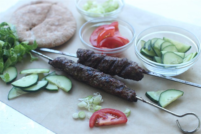 shish kebab on the barbecue
