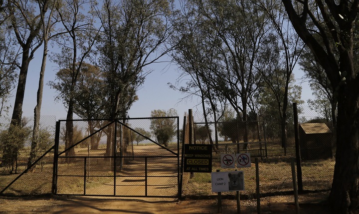 A general view of an enclosure of the Lion Park, in Johannesburg, South Africa, Tuesday, June 2, 2015. (AP Photo/Themba Hadebe).