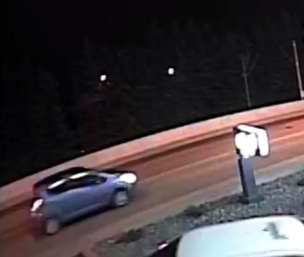 Police released a photo of a vehicle seen leaving the crime scene which they believe may be connected to the homicide. It’s described as a dark blue, two door Toyota Yaris with tinted windows.
