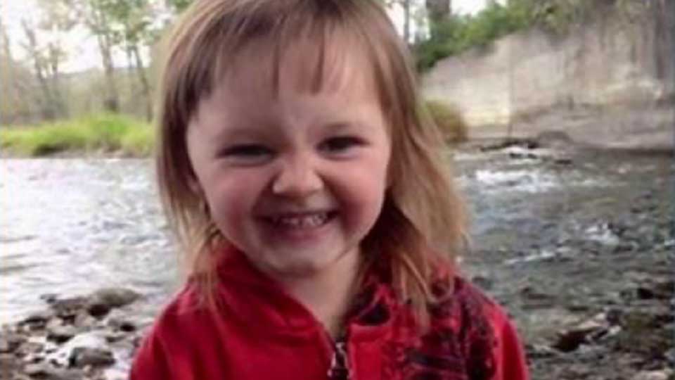 Two-year-old Hailey Dunbar-Blanchette